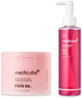 PDRN Soothing Care Duo: Salmon DNA Pink Collagen Jelly Pad and PDRN Jelly to Foam Cleanser | Gentle but Powerful Cleanser and Toner Pad for Radiant, Balanced Skin